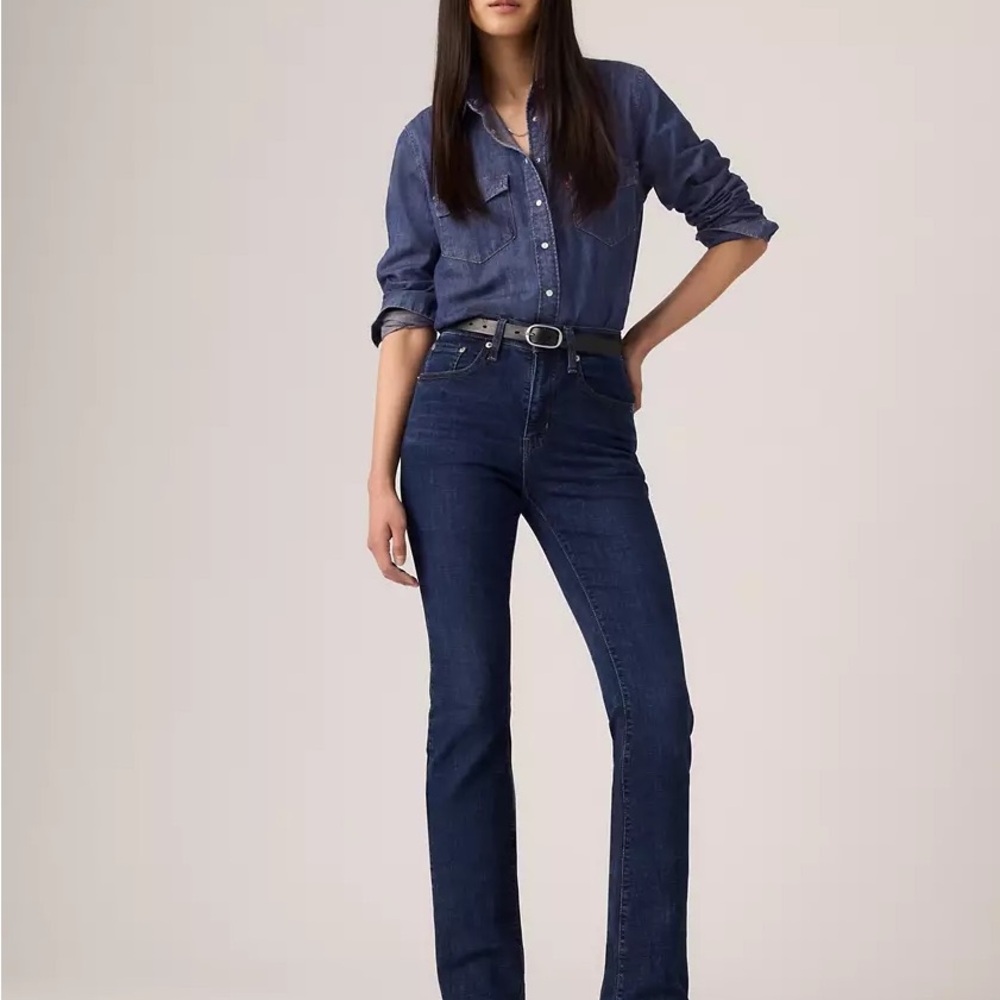 725 HIGH RISE BOOTCUT WOMEN'S JEANS — Lapis Dark Horse, Dark Wash